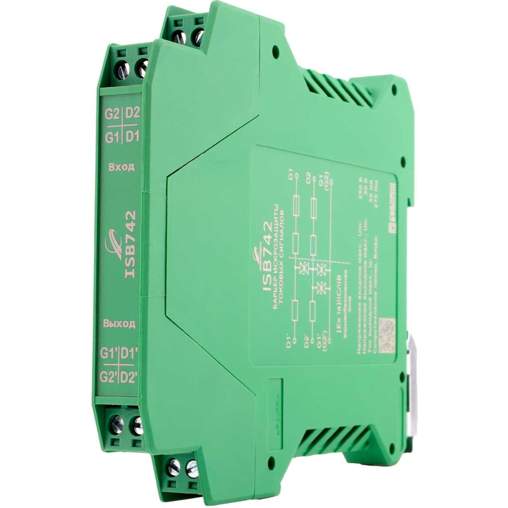 Изображение товара Барьер искрозащиты НТК Приборэнерго ISB742 БП-00006082 Изображение товара Барьер искрозащиты НТК Приборэнерго ISB742 БП-00006082