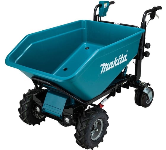 Изображение товара Тележка аккумуляторная Makita LXT BL 36В, нагрузка до 300кг, подъем до 12%, скорость 0-5км/ч, назад 0-1км/ч DCU602Z