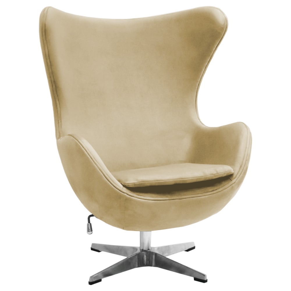 Изображение товара Кресло BRADEX EGG STYLE CHAIR карамельное из искусственной замши с регулировкой высоты