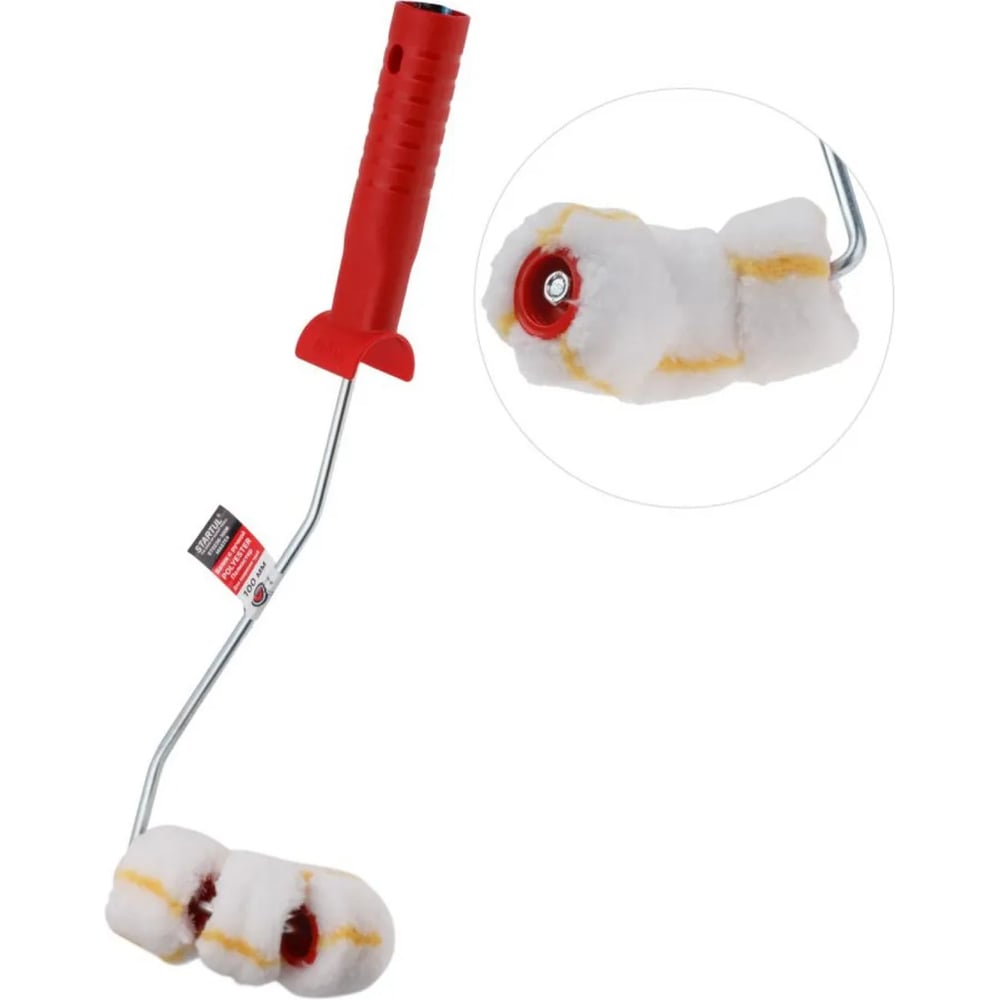 Изображение товара Валик малярный STARTUL Master Polyester 100мм с ручкой для водных красок