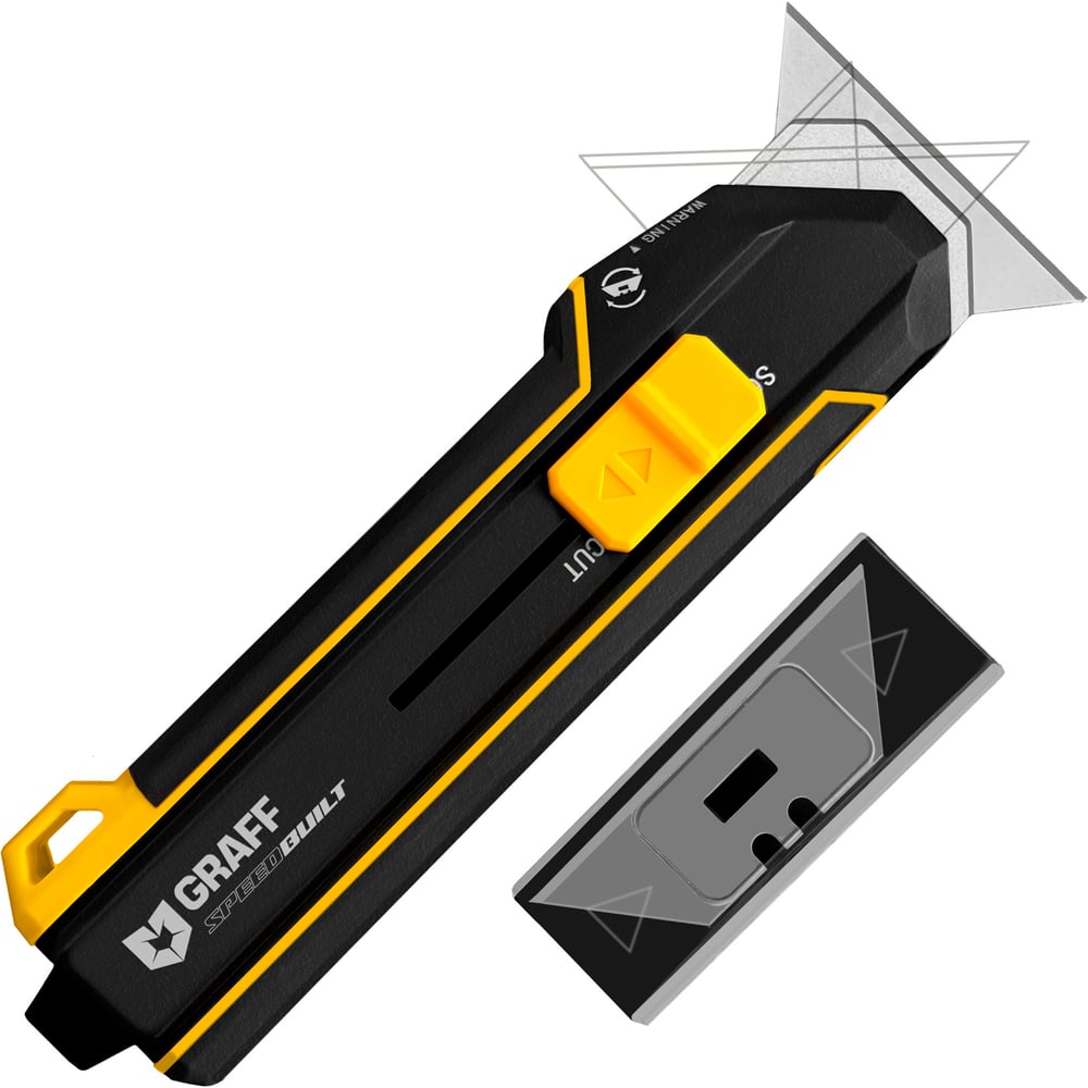 Изображение товара Нож строительно-ремонтный GRAFF Expert 4в1 (лезвие SK5, 5шт) 2412009