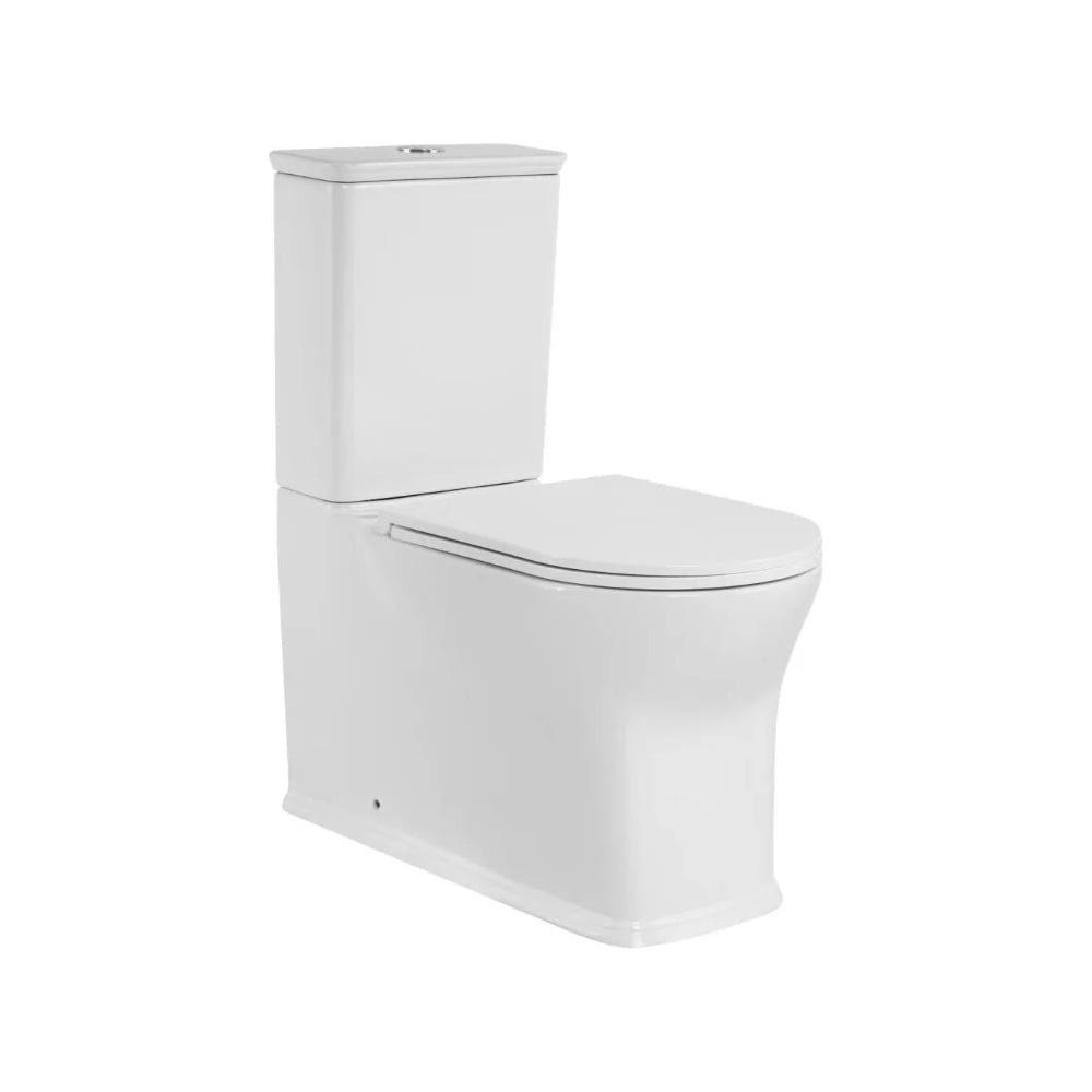 Изображение товара Напольный унитаз Santi Line безободковый, система смыва Tornado (сиденье микролифт) SL-5042