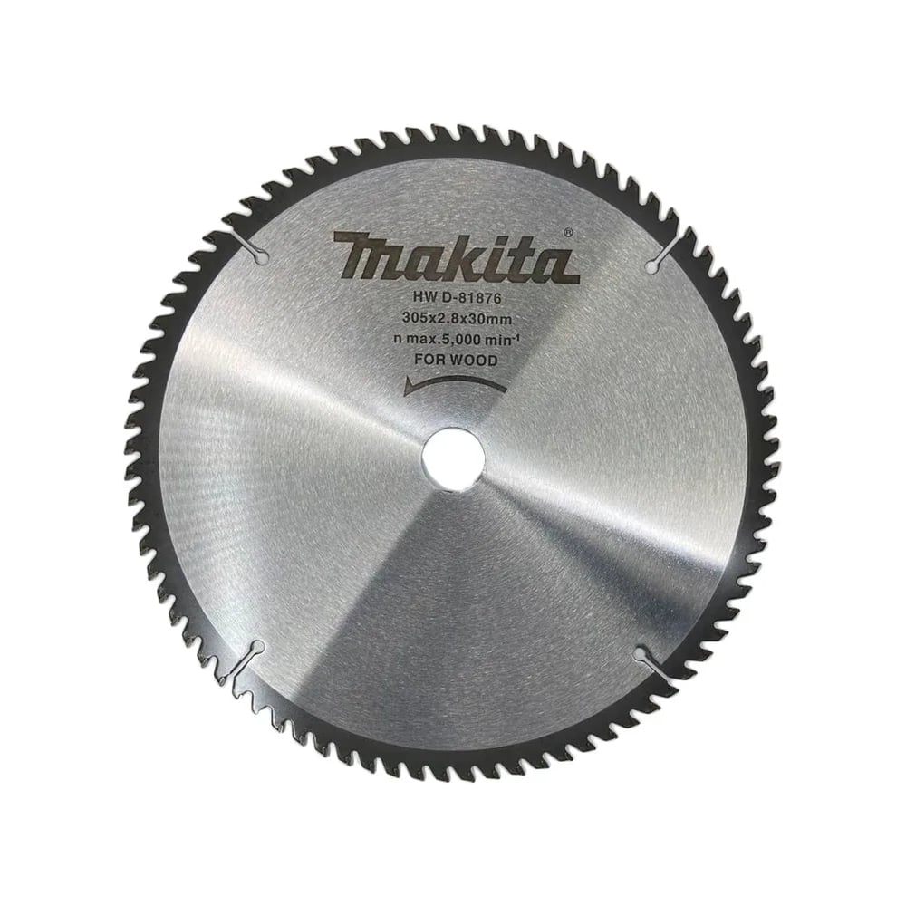 Пильный диск для дерева Makita 305х30/25.4х2.8/2x80T D-81876