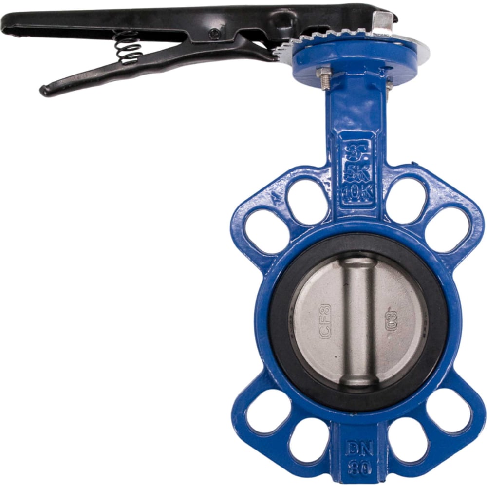 Изображение товара Затвор дисковый межфланцевый NEWKEY из чугуна DN80 PN16 NK-DZi80 для промышленных систем