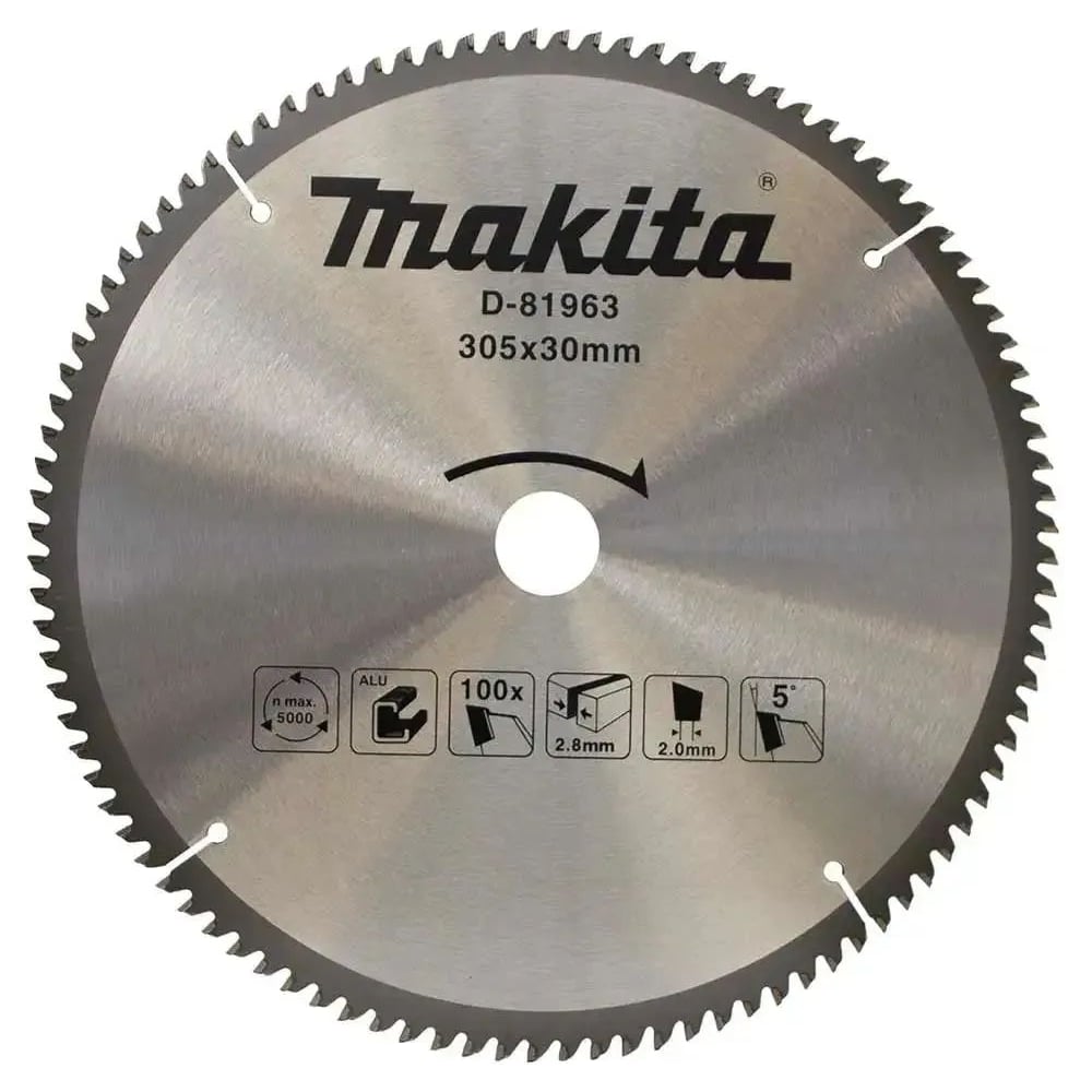 Изображение товара Пильный диск для алюминия Makita 305 мм 100 зубьев D-81963