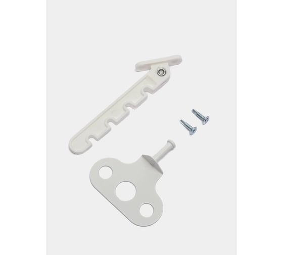 Изображение товара Оконный ограничитель для пластиковых окон Крепстор белый пластик, Пакет 6 шт. 4665317042004