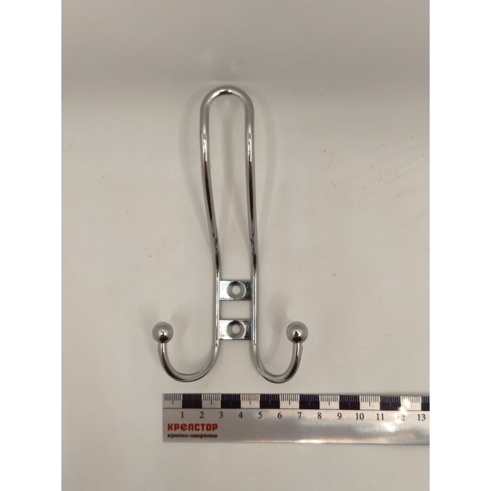 Изображение товара Настенный тройной крючок Крепстор №1006 хром 2 шт универсальный для дома