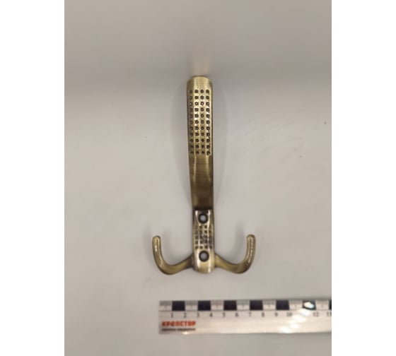 Изображение товара Крючок настенный Крепстор №1138 тройной усиленный, бронза, Пакет 2 шт. 4665317041786