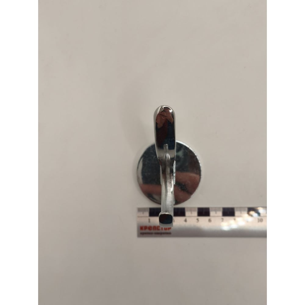 Изображение товара Крючок настенный Крепстор №1395 двойной усиленный хром, Пакет 2 шт. 4665317041823