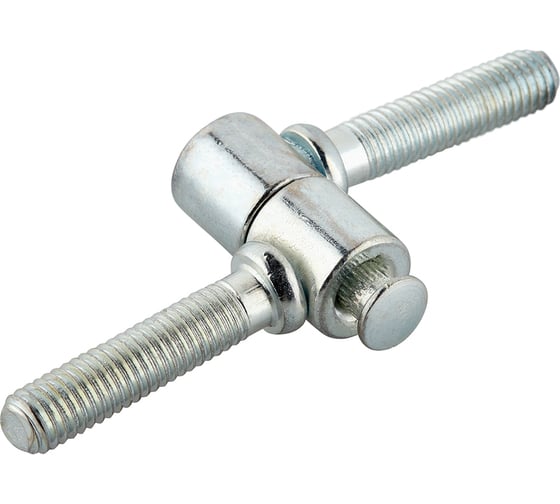 Изображение товара Петля оконная ввертная Крепстор ПВО-2 М8, цинковое покрытие, Пакет 6 шт. 4665317042646