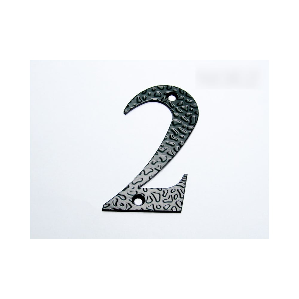 Изображение товара Дверная цифра №2-110 мм черный матовый Крепстор