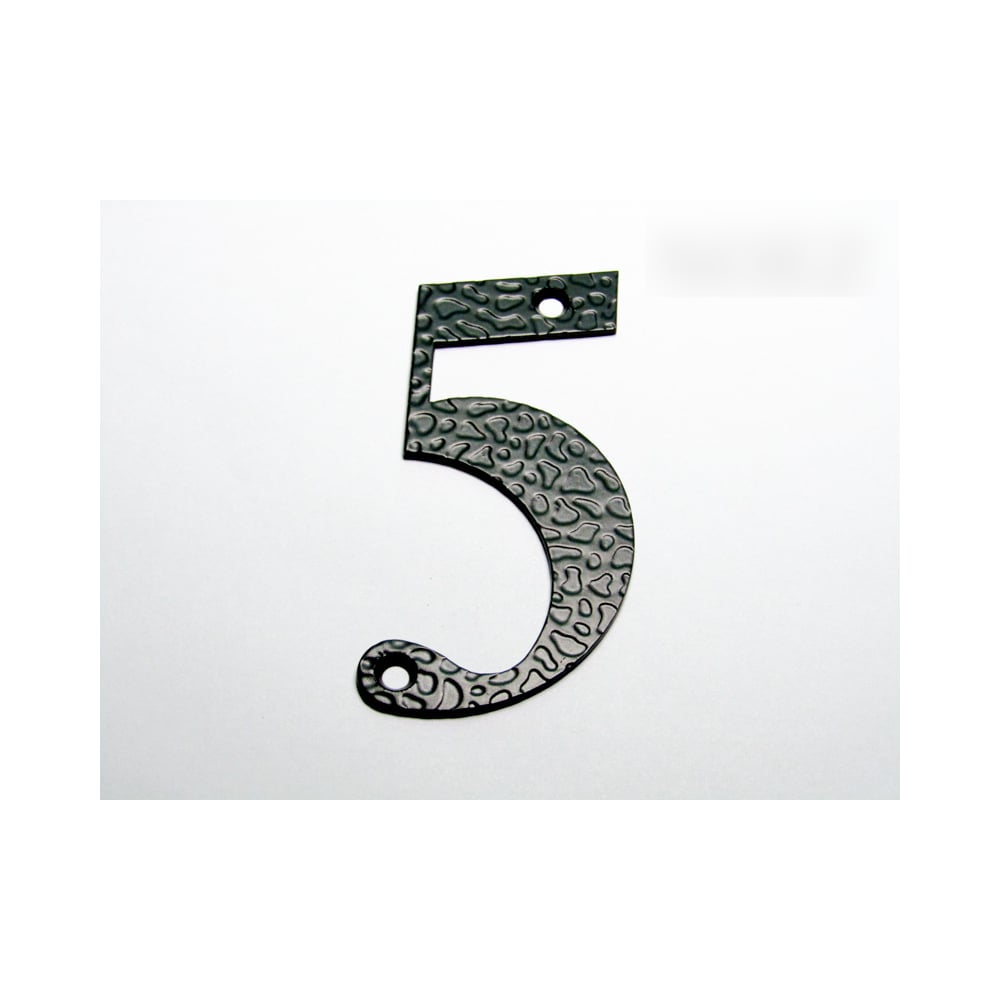 Изображение товара Дверная цифра Крепстор №5-110 мм черный матовый металлом