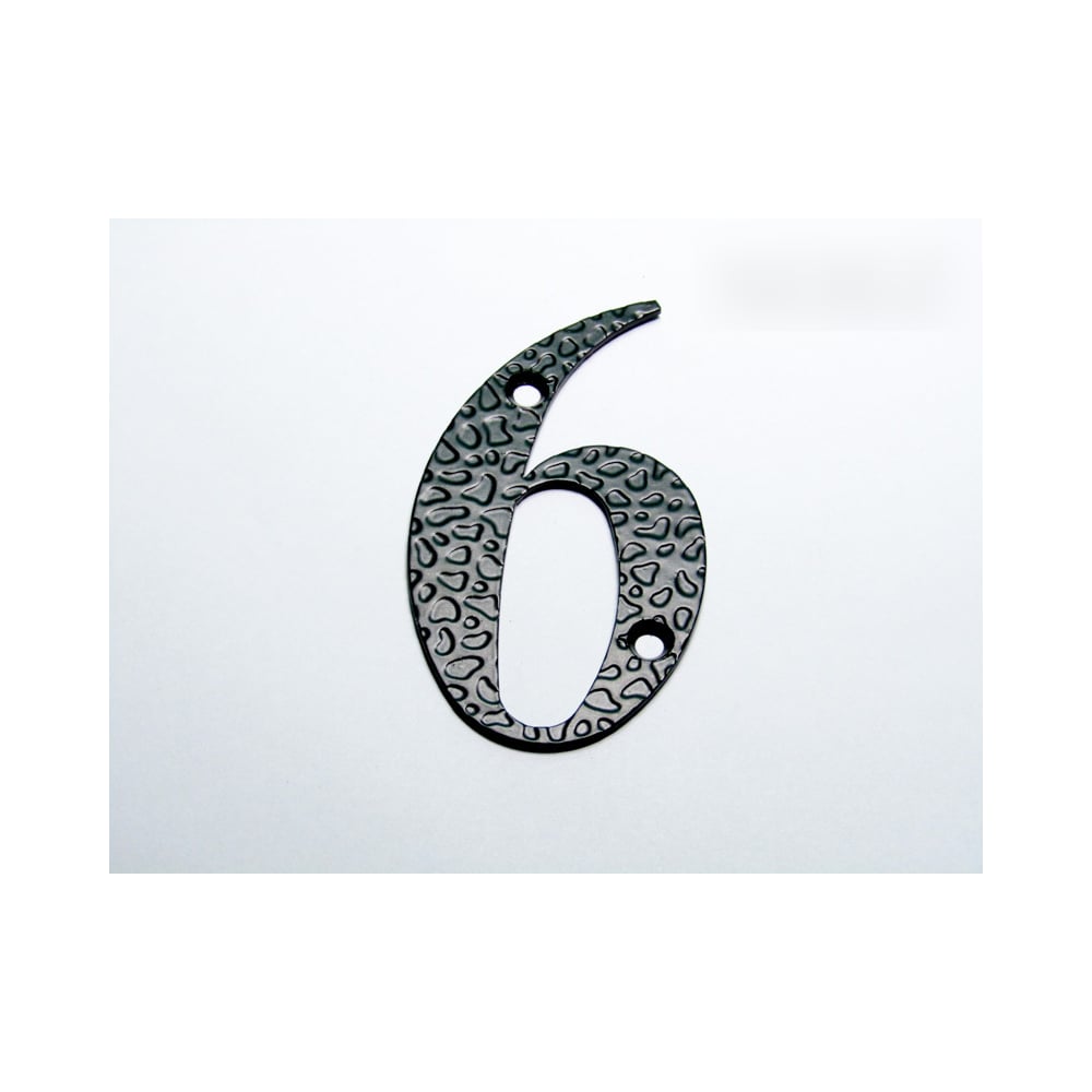 Изображение товара Цифра дверная Крепстор №6-110 мм черный матовый каждая