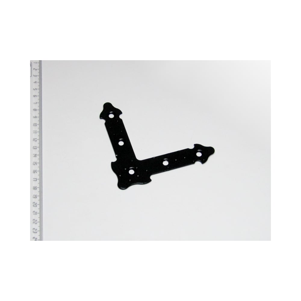 Изображение товара Уголок декоративный прямой Крепстор УДП-110 мм, черный матовый, 1 шт. 4665317040857