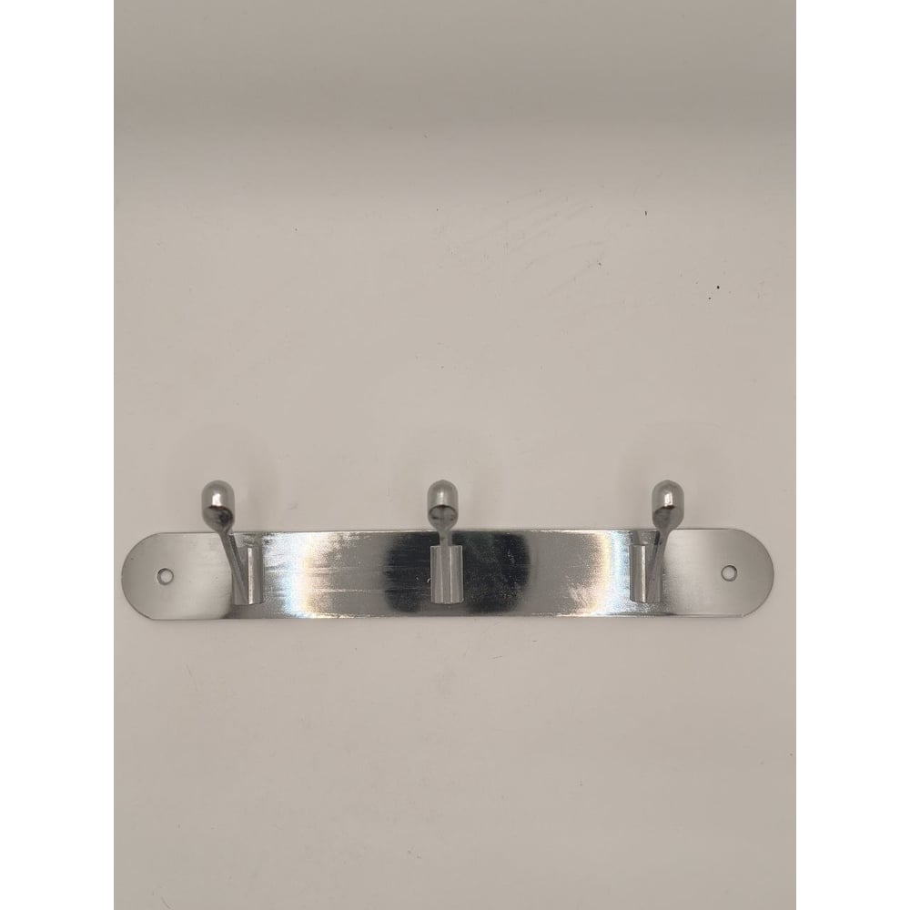 Изображение товара Крючок настенный Крепстор №309-3 на планке, хром, 1 шт. 4665317000004