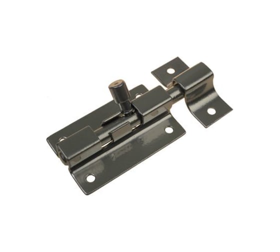 Изображение товара Шпингалет прямой Крепстор ШП-60 мм, цинк, Пакет 4 шт. 4665317044008