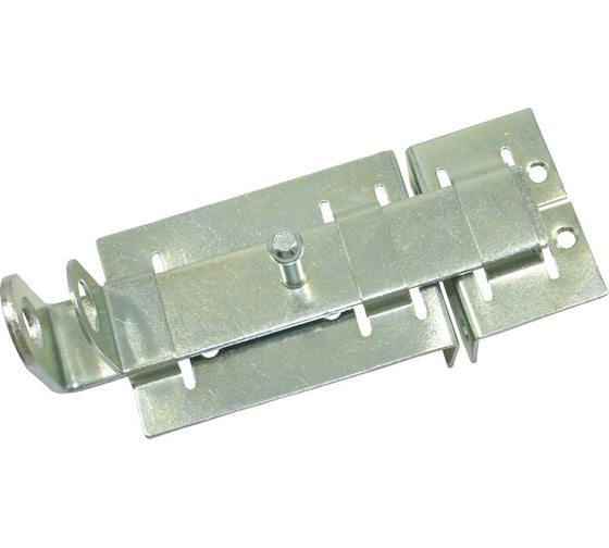 Изображение товара Задвижка дверная Крепстор с проушиной ЗД-04, 150 мм, цинк, 1 шт. 4665317040406