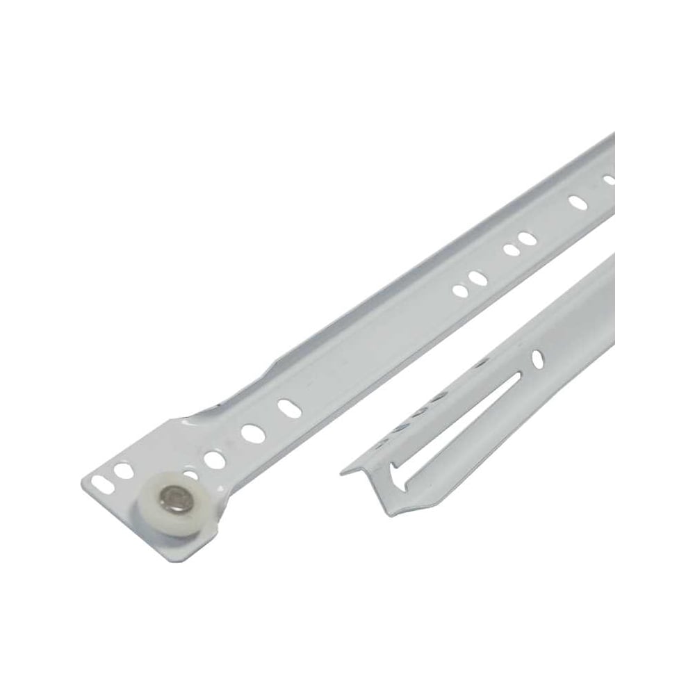 Изображение товара Роликовая направляющая для ящиков Крепстор 550 мм белая