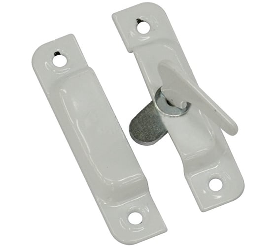 Изображение товара Завертка форточная Крепстор ЗФ-2, полимер белая, Пакет 6 шт. 4665317041137