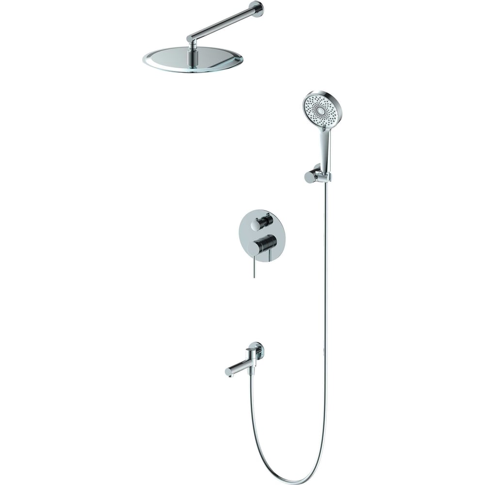 Изображение товара Душевой комплект Oliveeka с внутренней частью Y, хром OL-939017-CR