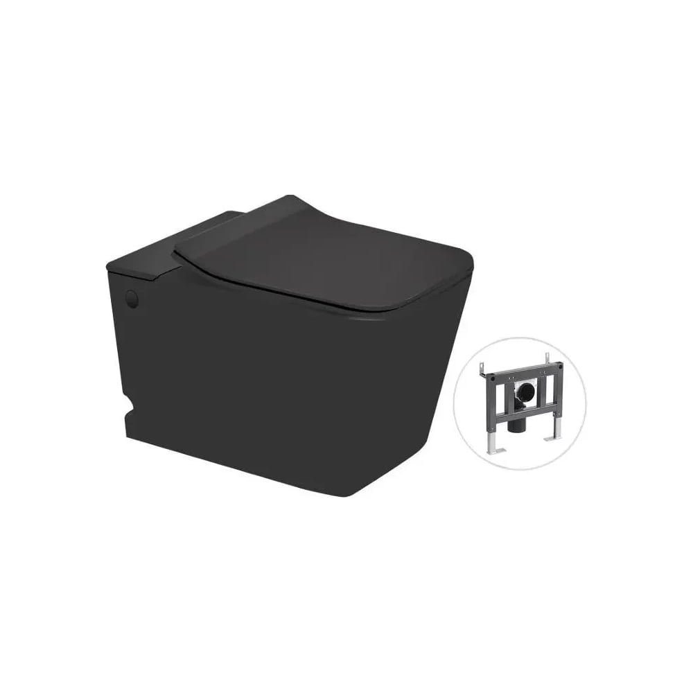 Изображение товара Подвесной унитаз Santi Line с импульсной системой смыва и антибактериальным покрытием