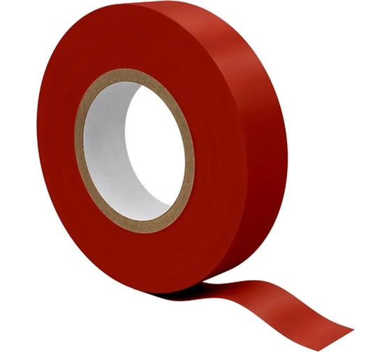 Изображение товара Изоляционная лента Hundle ширина 19мм, длина 20м, красная, Коробка (250 рул) PVCT105M19-20-0.11-RED