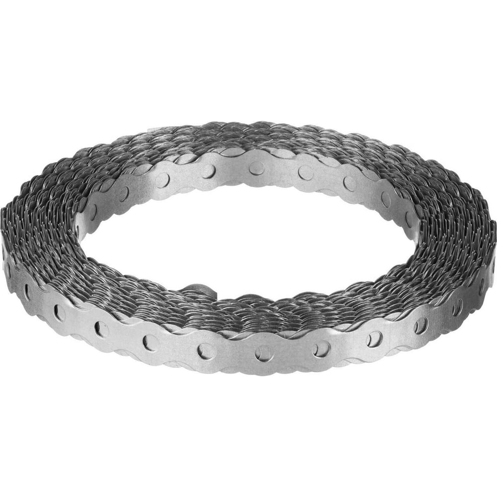 Изображение товара Лента перфорированная волна 12 мм, толщина 0,55 мм, 10 м, для монтажа и крепления, оцинкованная сталь ARNO INDUSTRIES AJМ00012055В299