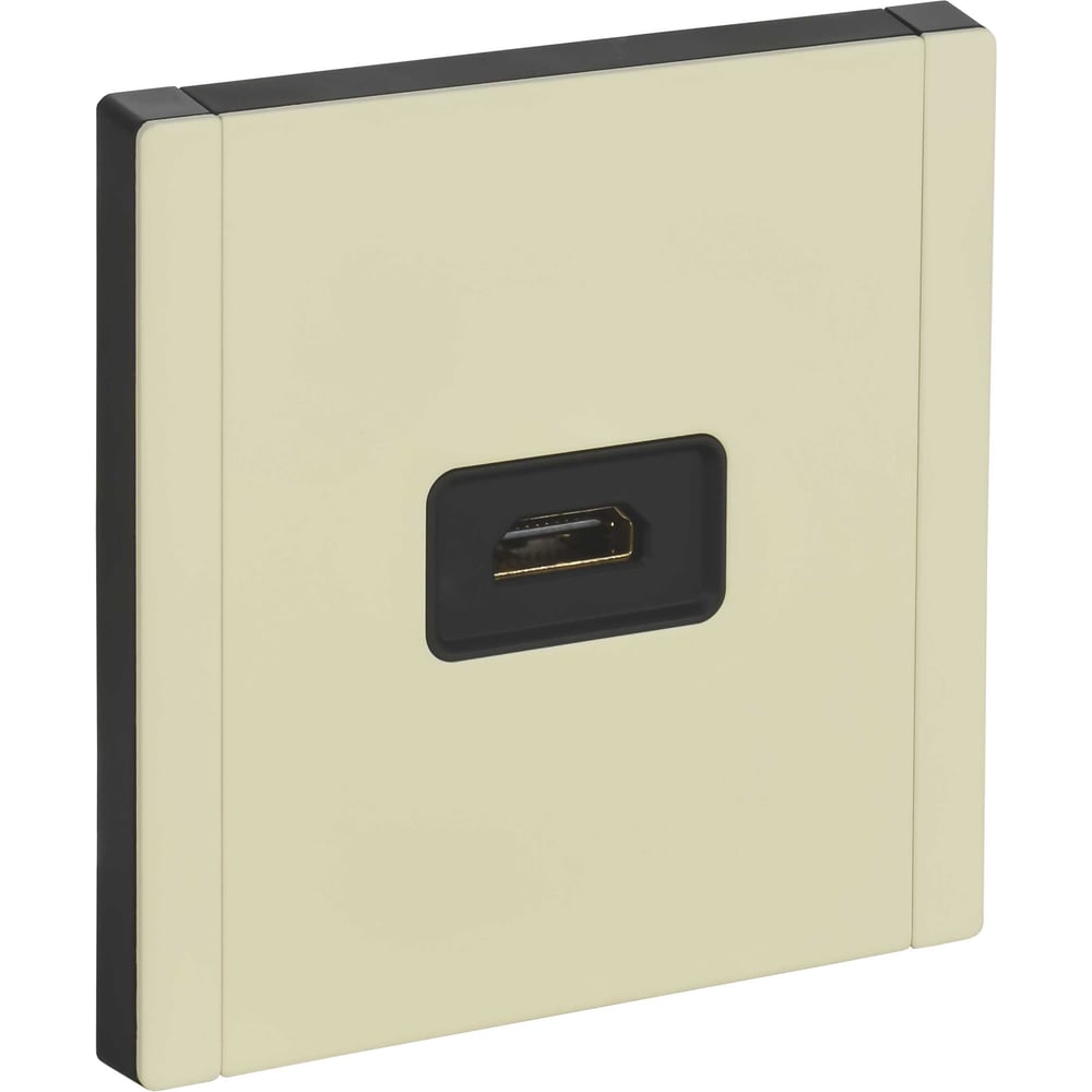 Изображение товара Розетка HDMI IEK FORTE&PIANO FP840M в корпусе слоновая кость с монтажем встраиваемый