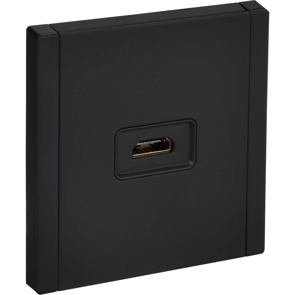 Изображение товара Розетка HDMI IEK FORTE&PIANO FP140M черный для бытовых и профессиональных систем