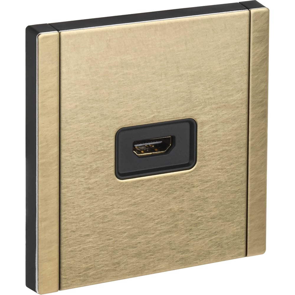 Изображение товара Розетка HDMI IEK FORTE&PIANO FP640M шампань встраиваемая