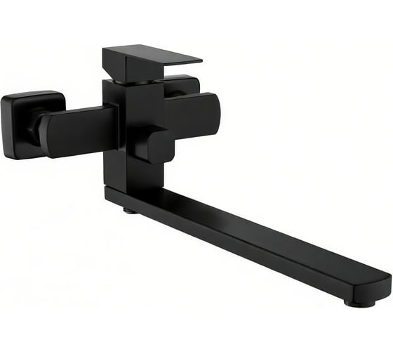 Изображение товара Смеситель для ванны и умывальника ARGOTECH HARD диаметр 35, картридж., L-обр. 315 мм, нерж. сталь, чёрный 44878