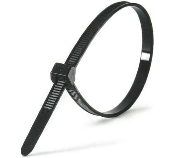 Изображение товара Хомут-стяжка МТА пластиковый черный 180х7,8 мм d 40 (упаковка 100 шт) 4621530