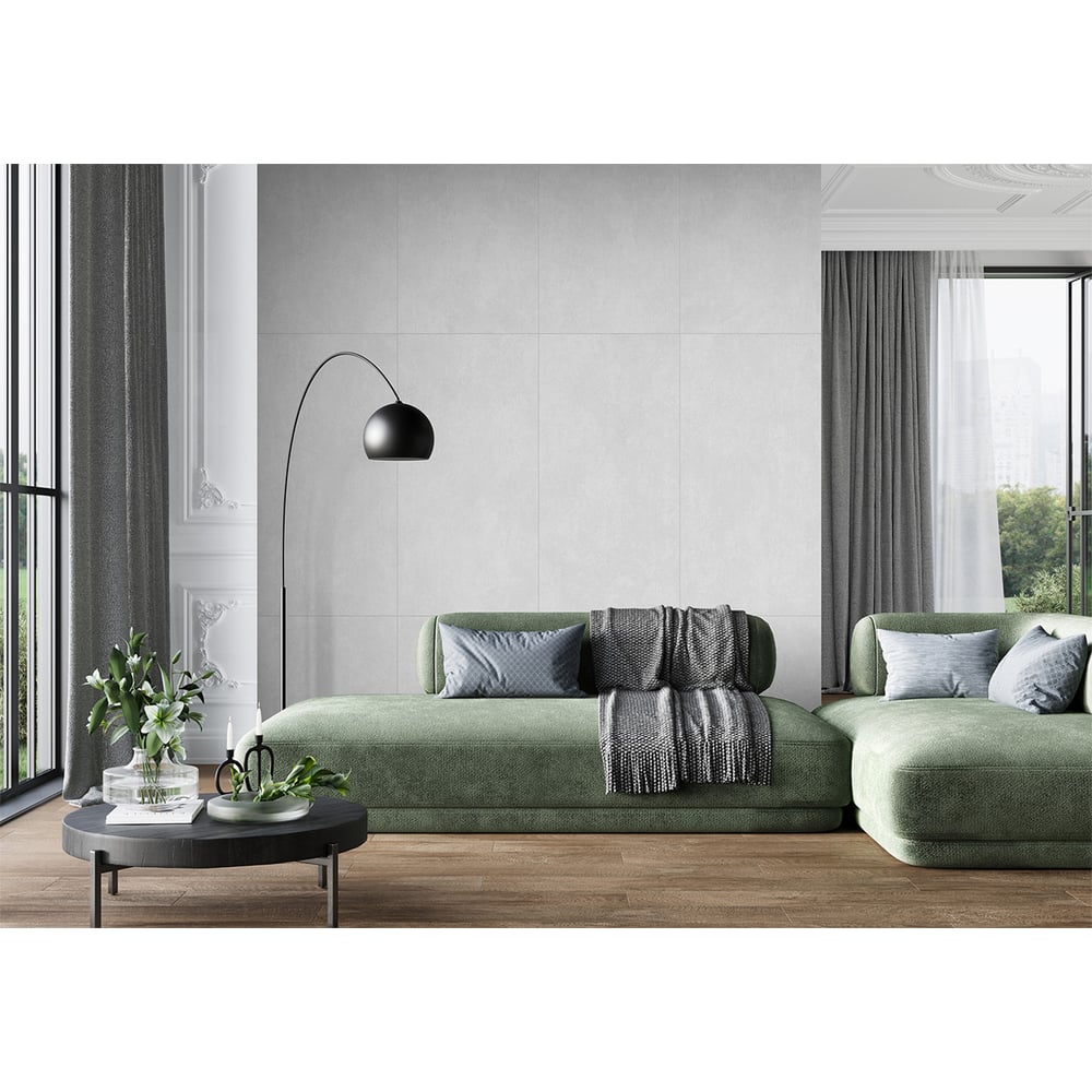 Изображение товара Керамогранит AlmaCeramica Beton PRO матовый, 600х1200х8.5, 1,44м2, 2 шт в уп, серый GFU60120BTP70R