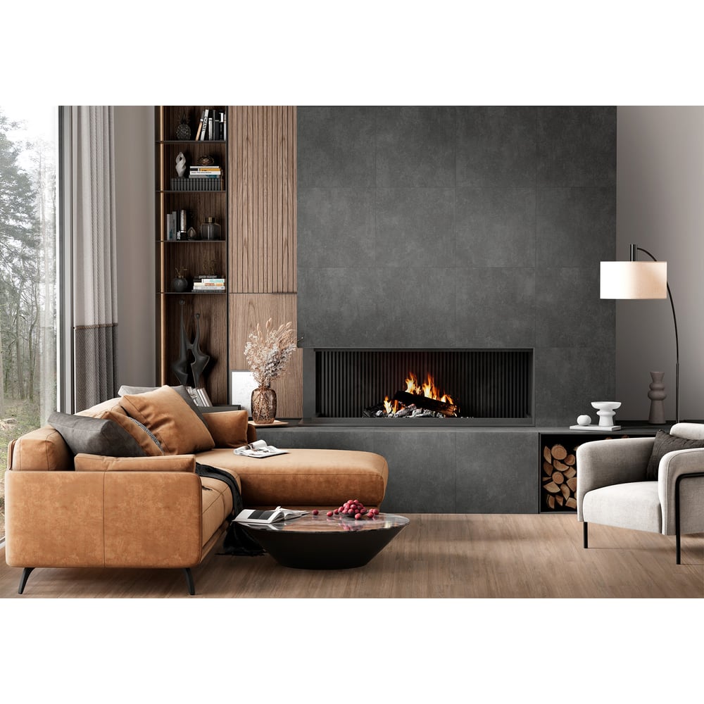 Изображение товара Керамогранит AlmaCeramica Beton PRO матовый 600х1200 мм графит