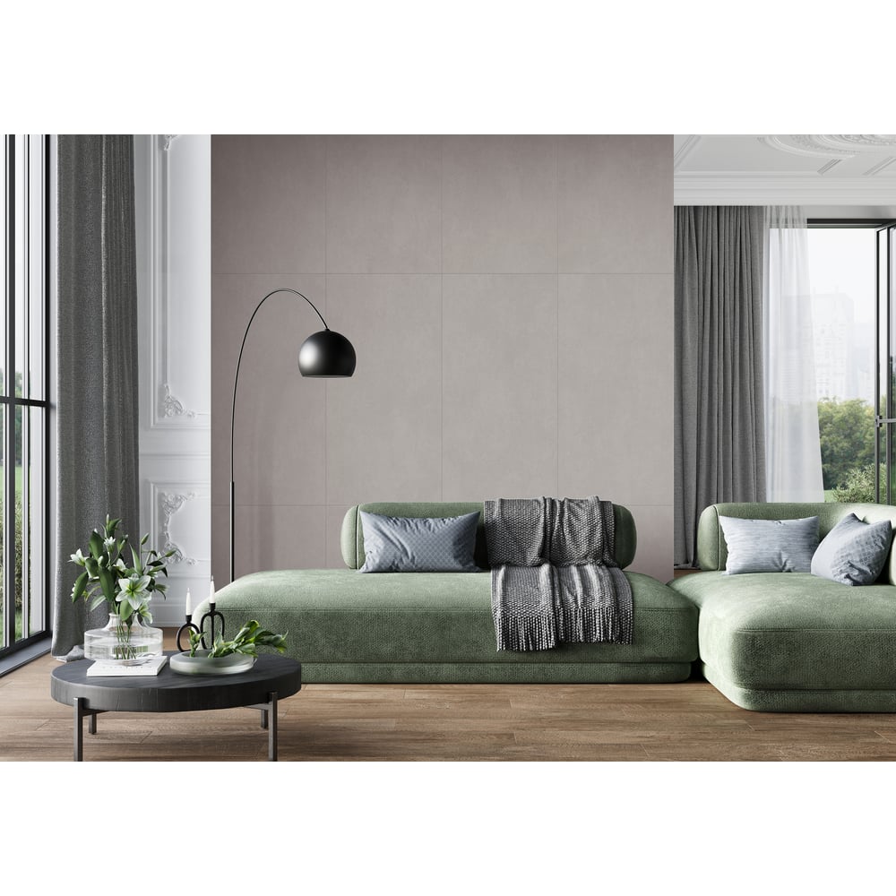 Изображение товара Керамогранит AlmaCeramica Beton PRO матовый, 600х1200х8.5, 1,44м2, 2 шт в уп, серый GFU60120BTP47R