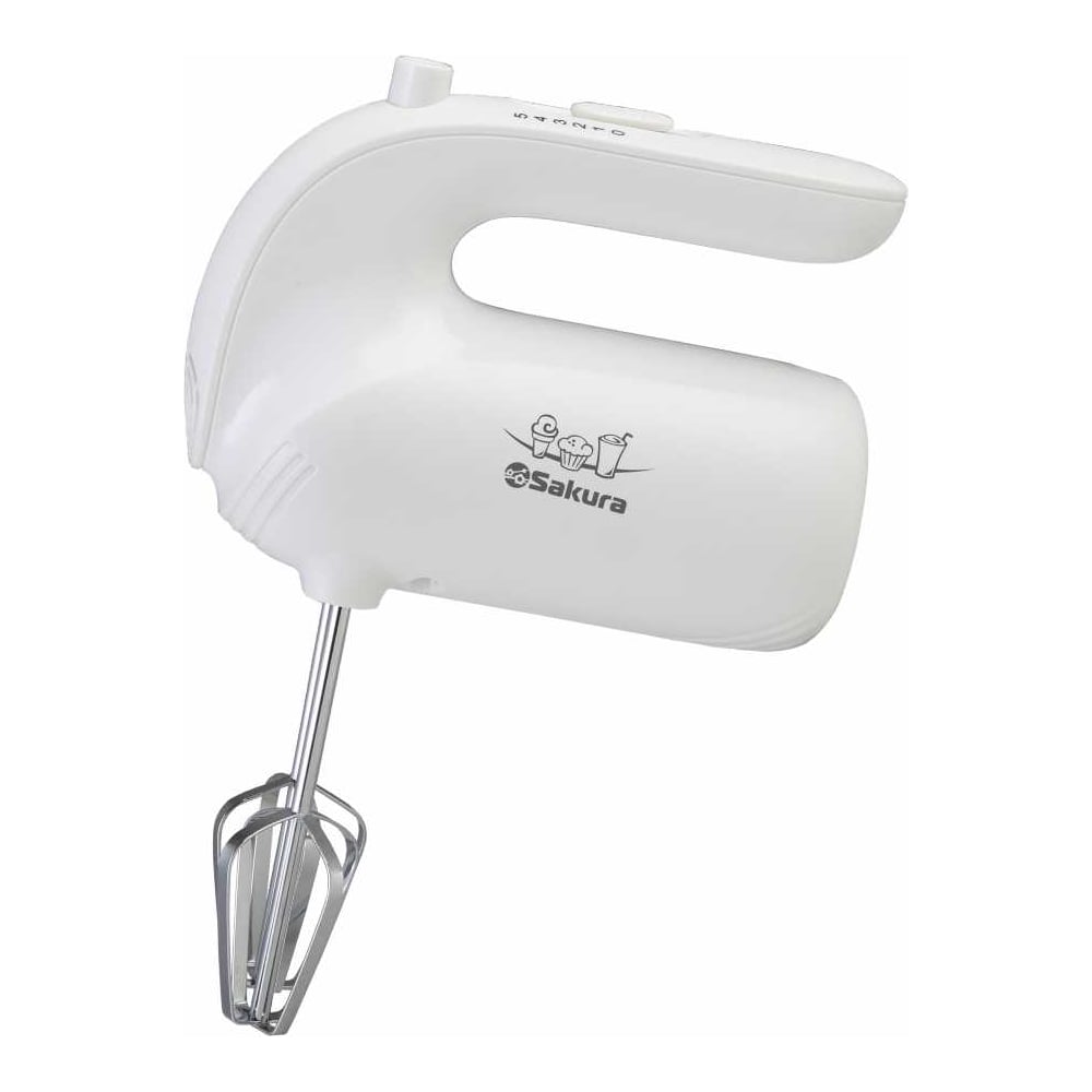 Изображение товара Миксер электрический SAKURA SA-6317W 200Вт, 5 скоростей УТ000003636