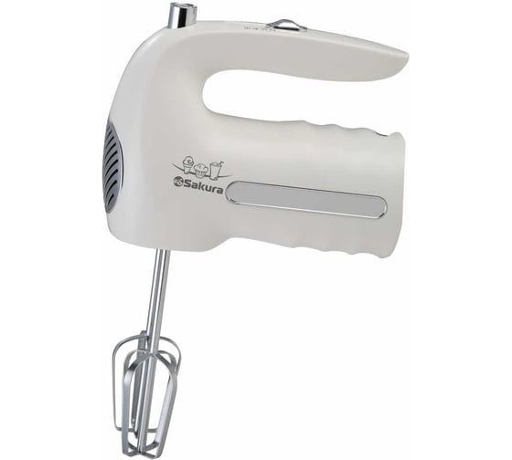 Изображение товара Миксер электрический SAKURA SA-6336W 250Вт, 5 скоростей УТ000003634