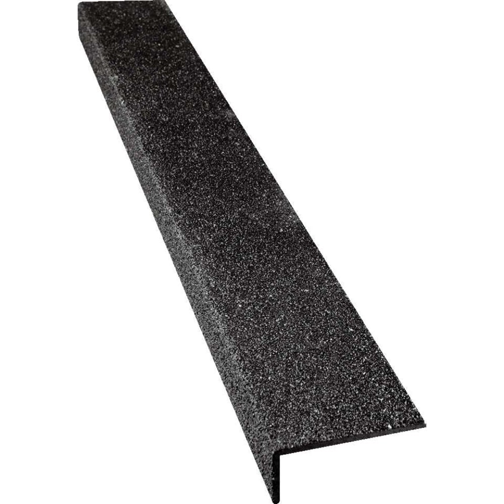 Изображение товара Противоскользящий профиль Mehlhose GmbH из стеклопластика уголок 70х800х30 ммсреднее зерно 46 Grit цвет черный GTMS0700800