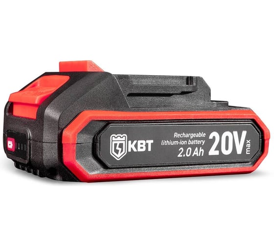 Изображение товара Аккумулятор КВТ 20В, 2.0Ач, Li-Ion B20-Li20A серия ПРОФИ 104542