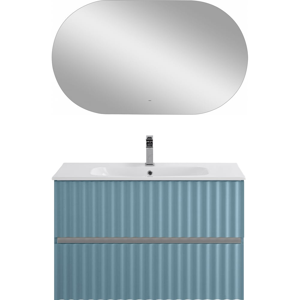 Изображение товара Подвесная база под раковину Art&Max ELEGANT с двумя ящиками и LED подсветкой