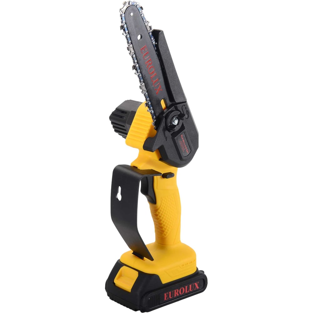 Изображение товара Аккумуляторная пила Eurolux ELS-20-Li 6+8 с двумя шинами и цепями