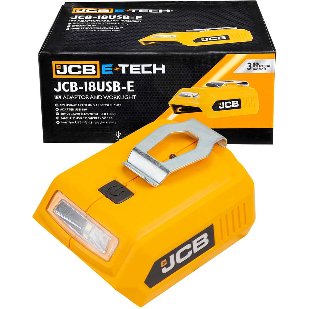 Изображение товара Адаптер-переходник для аккумуляторов JCB 18V JCB-18USB-E
