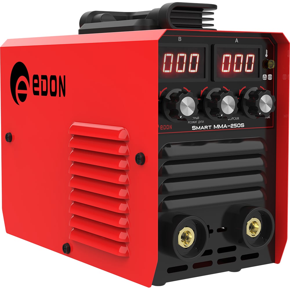 Изображение товара Сварочный аппарат EDON Smart MMA-250S (MMA 20-250A., 2-4мм., два дисплея, регулируемый форсаж и розжиг дуги) 28516