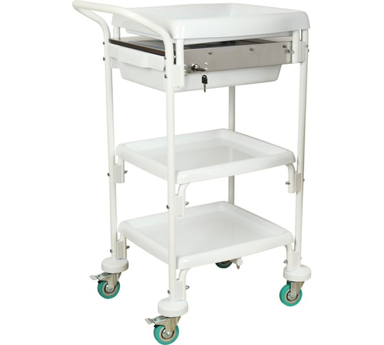 Изображение товара Тележка медицинская универсальная дезар ТМ-«КРОНТ» по ТУ 32.50.50.090-11769436-2023, в варианте исполнения ТМп-«КРОНТ»-1п (н/п пласт.) 41276