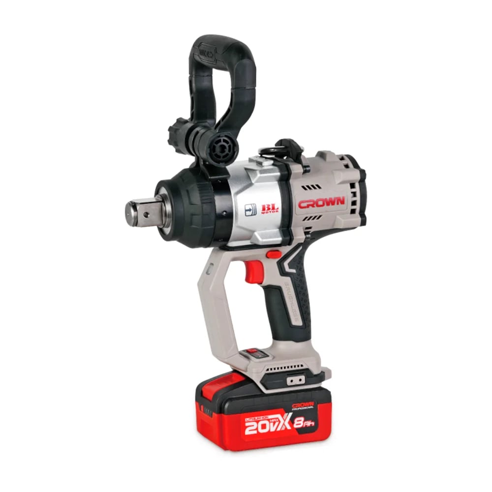 Изображение товара Профессиональный аккумуляторный гайковерт Crown BL (CS) CT22060-1HX-8SC4 BMC 20В 2200Нм