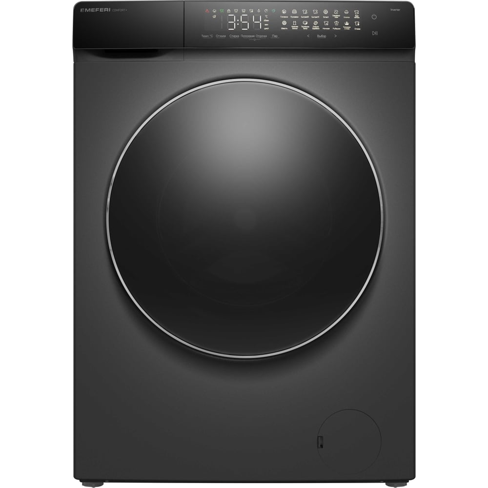 Изображение товара Стиральная машина с инвертором и паром, отдельностоящая MEFERI MFW121416GR COMFORT PLUS МФ-00001006