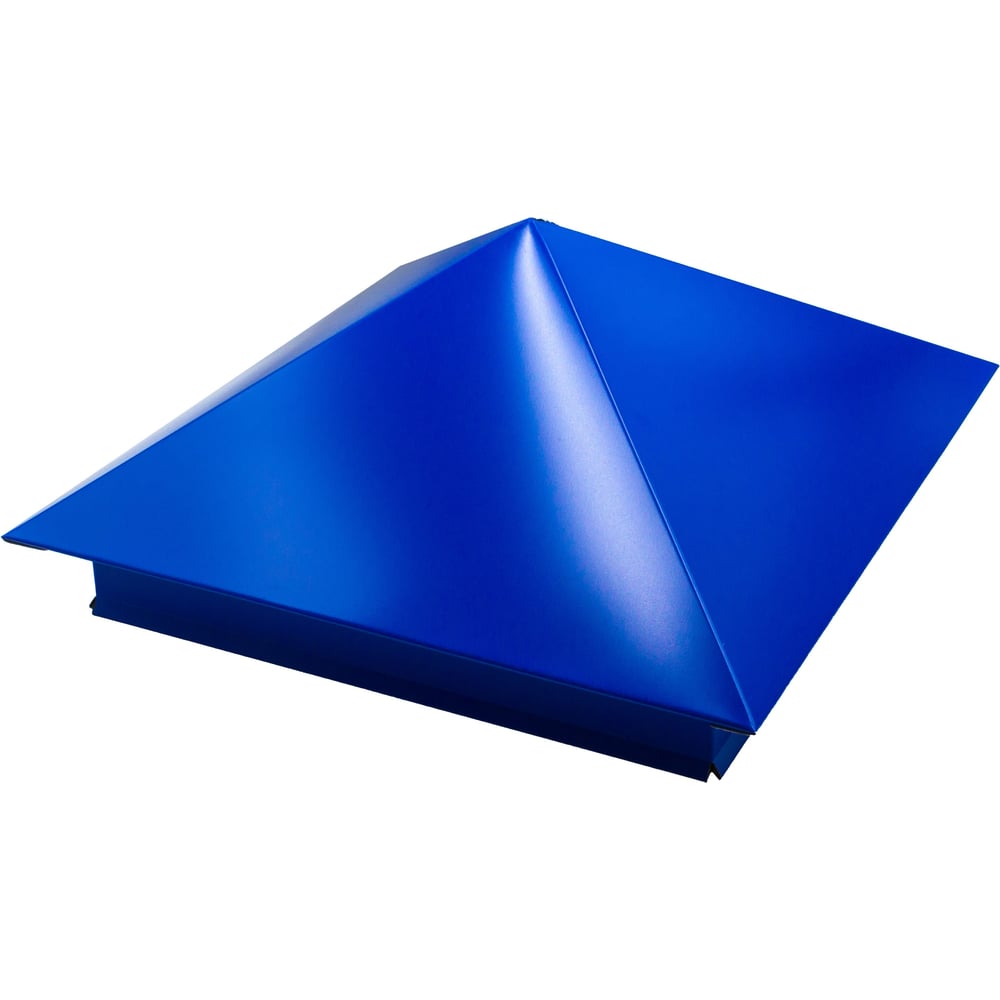 Изображение товара Металлический колпак на столб ПРОФМЕТСТИЛЬ синий RAL 5005 1128