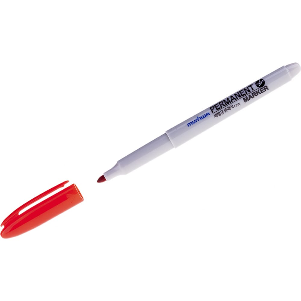 Перманентный маркер Munhwa маркер перманентный с жидкими чернилами pentel maxiflo 4 5 мм пулеобразный наконечник красный