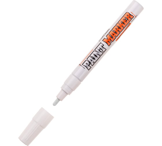 Изображение товара Маркер-краска MunHwa INDUSTRIAL белый, 4мм, нитро-основа, для промышленного применения, Б0050783