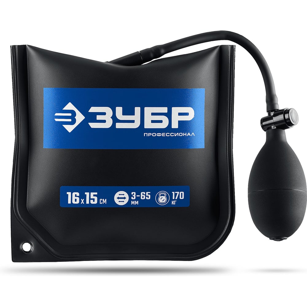Изображение товара Пневмоподушка ЗУБР универсальный пневмоклин/ монтажная подушка/ пневмодомкрат 16х15 см, 170 кг 37556